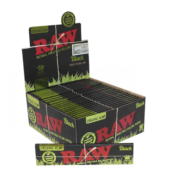 Бумага RAW Black Organic Hemp KS - Самокрутки - Бумага RAW - Магазин бонгов бонгшоп.рф